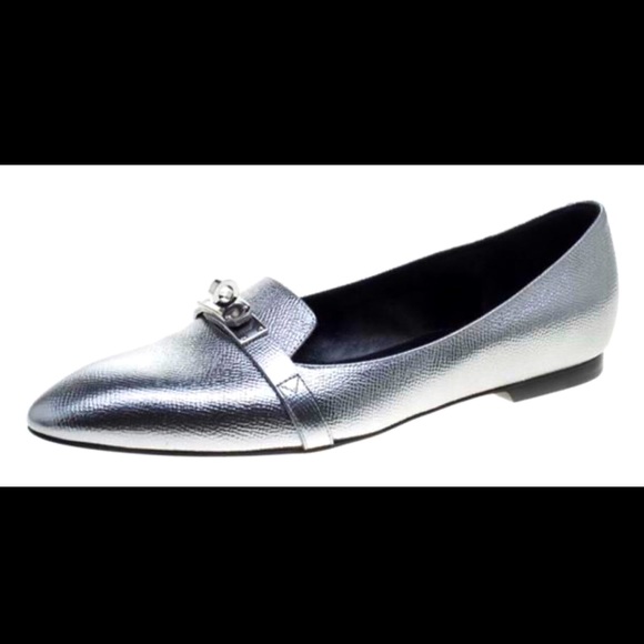 Brand new Hermes Metallic Silver Leather Pegase - Picture 1 of 7